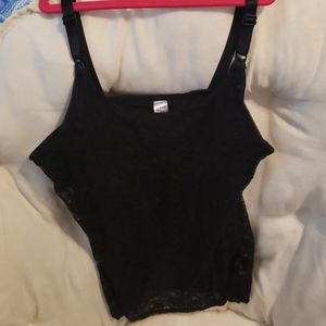 Nursing tank top lace black lamaze Meduim